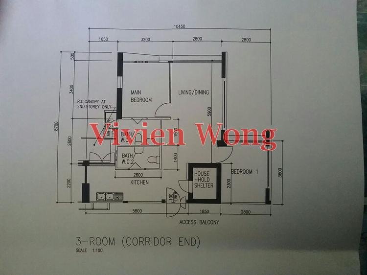 Blk 366 Clementi Avenue 2 (Clementi), HDB 3 Rooms #104630302